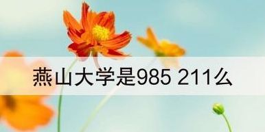 燕山大学是985还是211（燕山大学是985还是211大学啊）