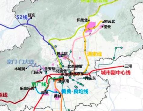 北京市郊铁路规划（北京市郊铁路规划图总图）