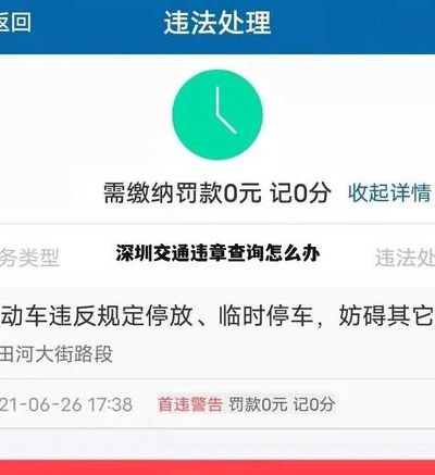 深圳汽车违章查询网（深圳汽车违规查询）