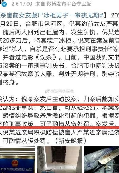 杀害女友藏尸案一审（男子杀害女友藏尸冰箱）