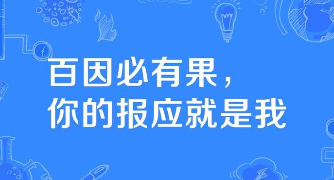 百因必有果你的报应就是我什么意思（百因百因必有果你的报应就是我歌词）