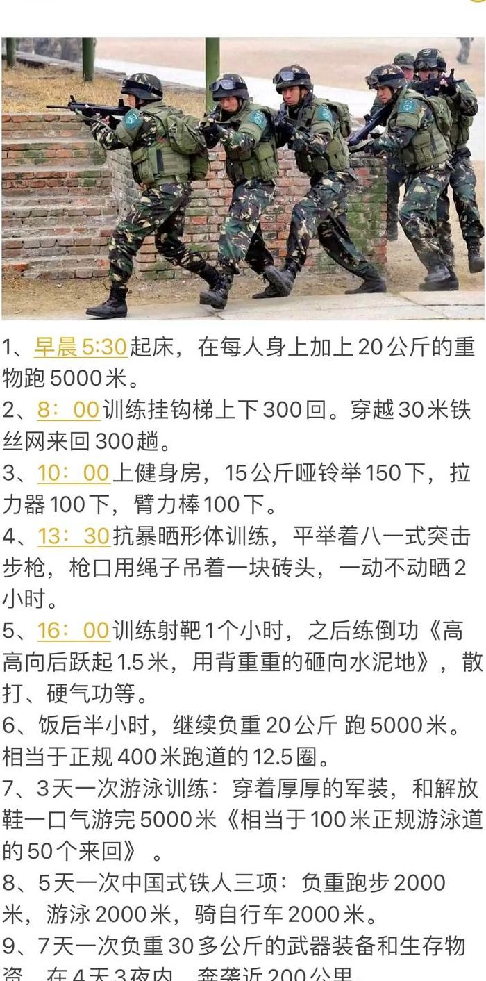 当特种兵的要求（当特种兵的基本要求）