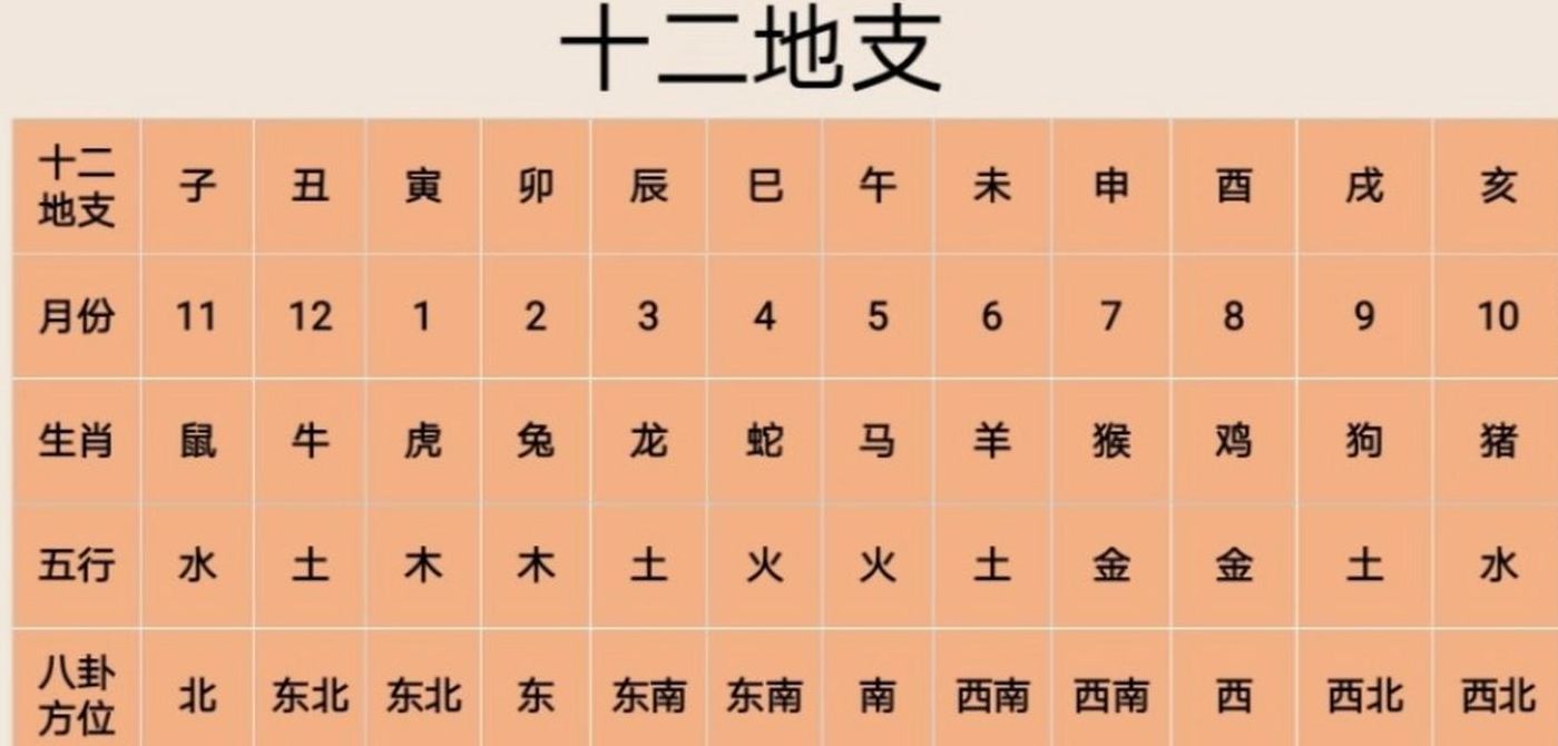 天干地支打一个数字（天干地支打一数字1一16）