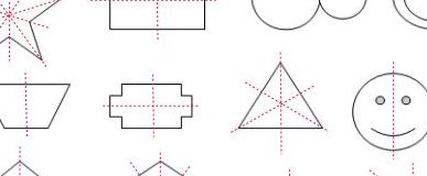 对称轴图形（二年级轴对称图形）
