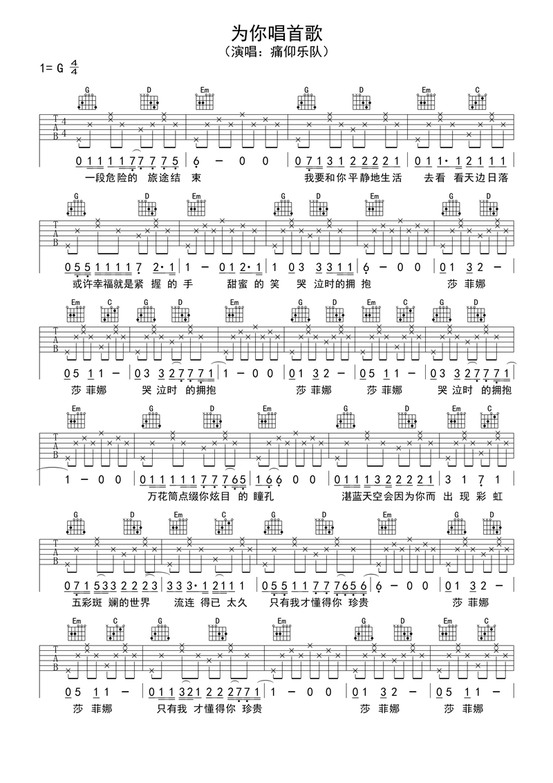 吉他入门歌曲（吉他入门歌曲简谱）