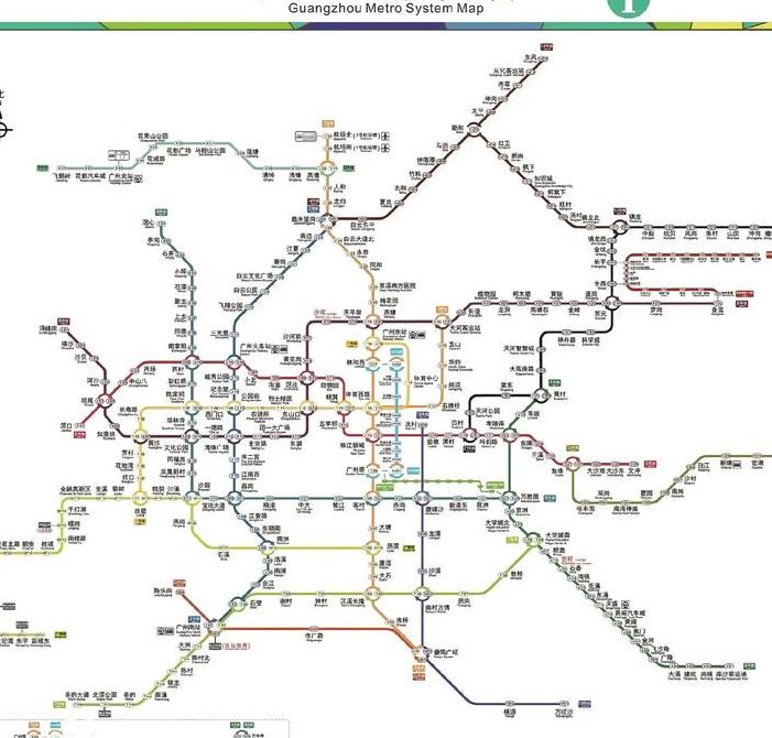 最新广州地铁线路图（最新广州地铁线路图高清）