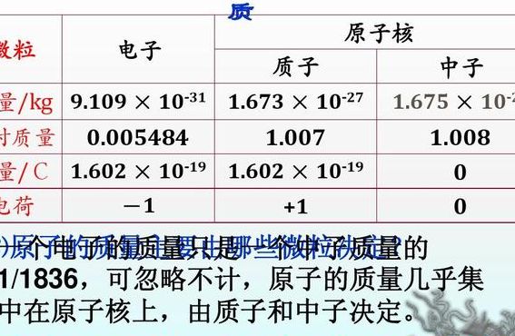 质子的质量（质子的质量和电荷量是多少）