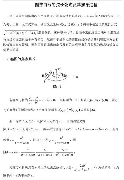 弦长公式推导（弦长公式推导过程及变形）