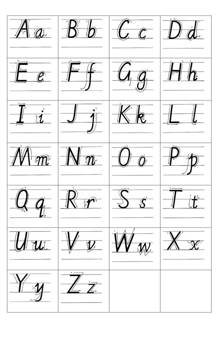 26个字母小写（26个字母小写和大写）